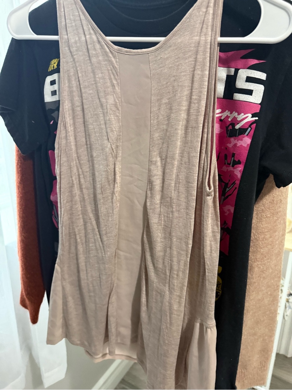 Gianni Bini Taupe Beige Sleeveless Tank Top